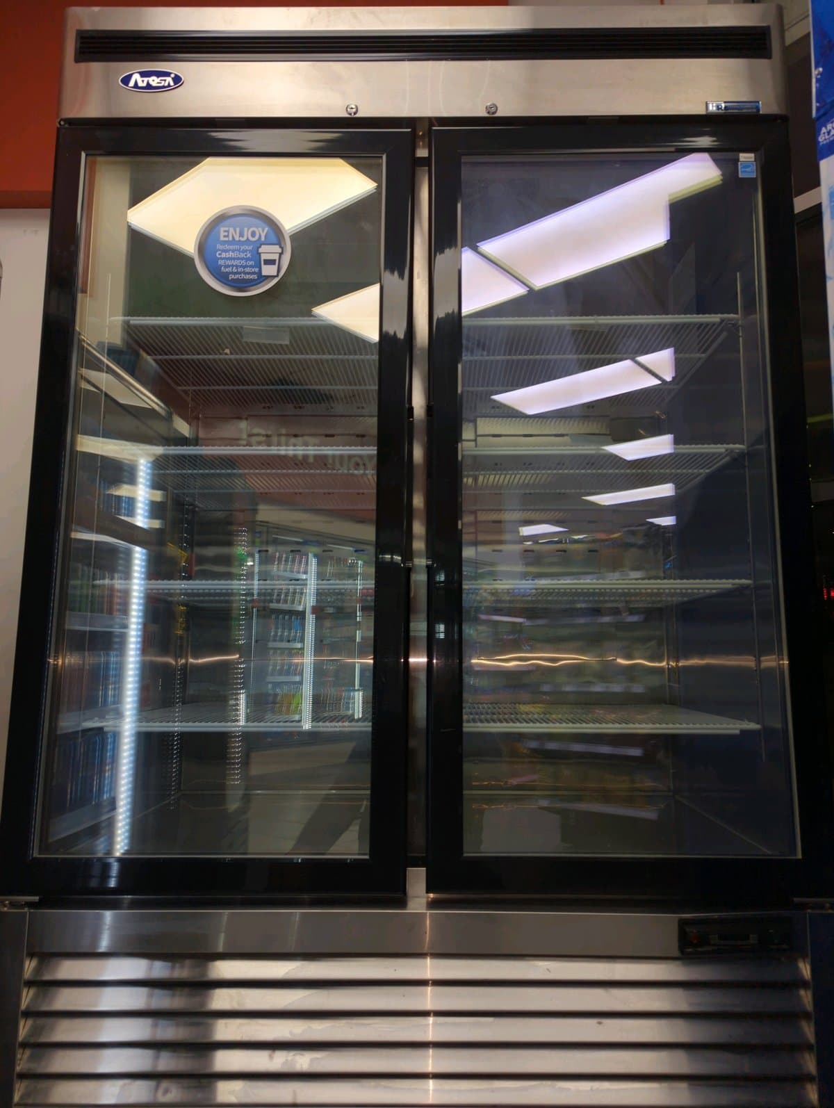 Commercial reach-in cooler and display refrigeration