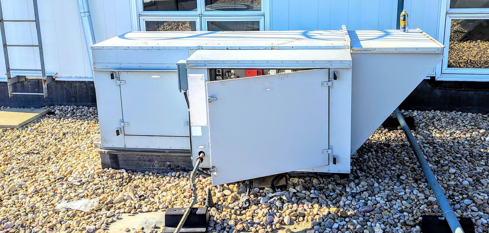 Commercial HVAC rooftop work